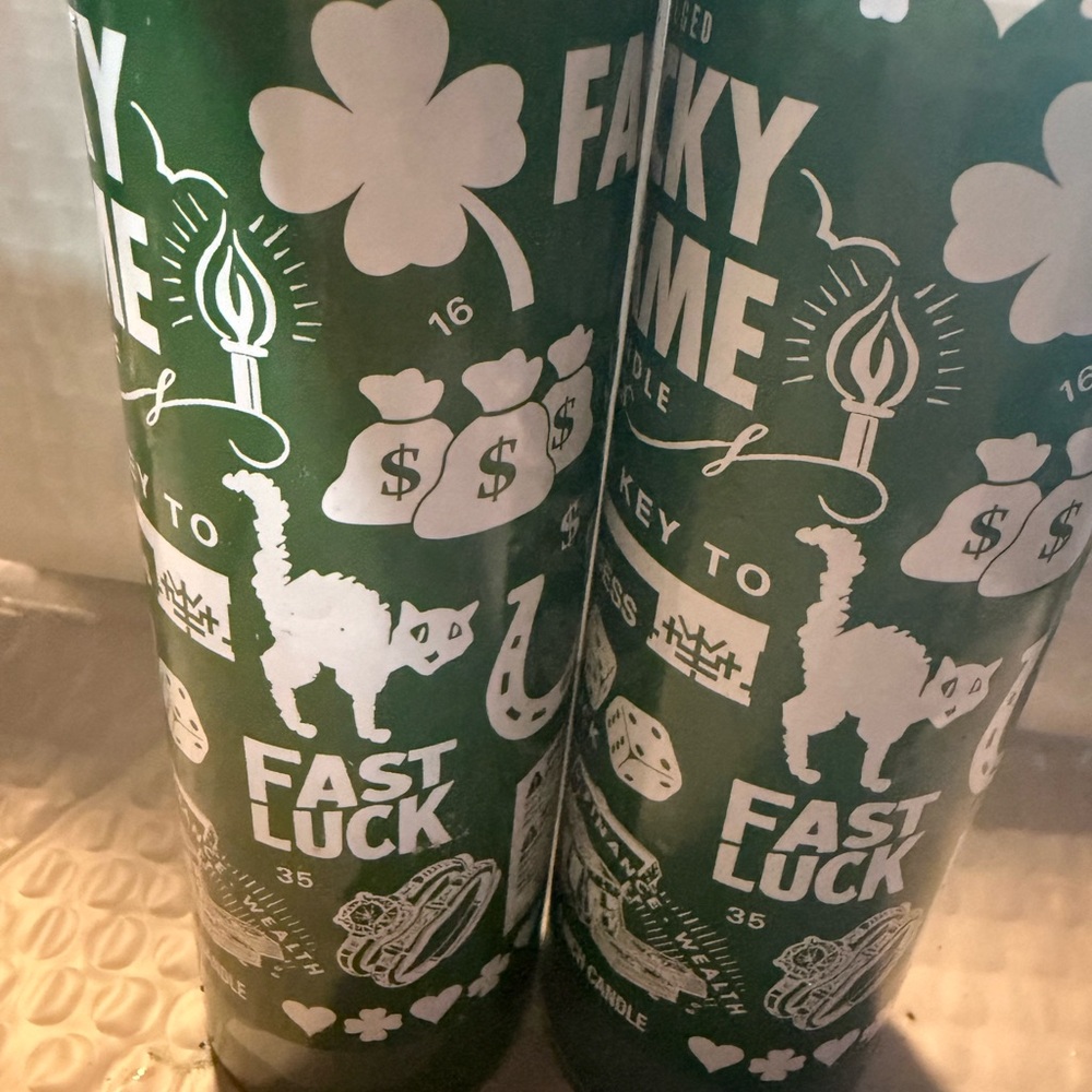 2 Fast Luck Green Candle